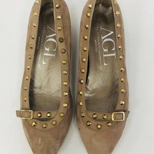 AGL Suede Studded Heels